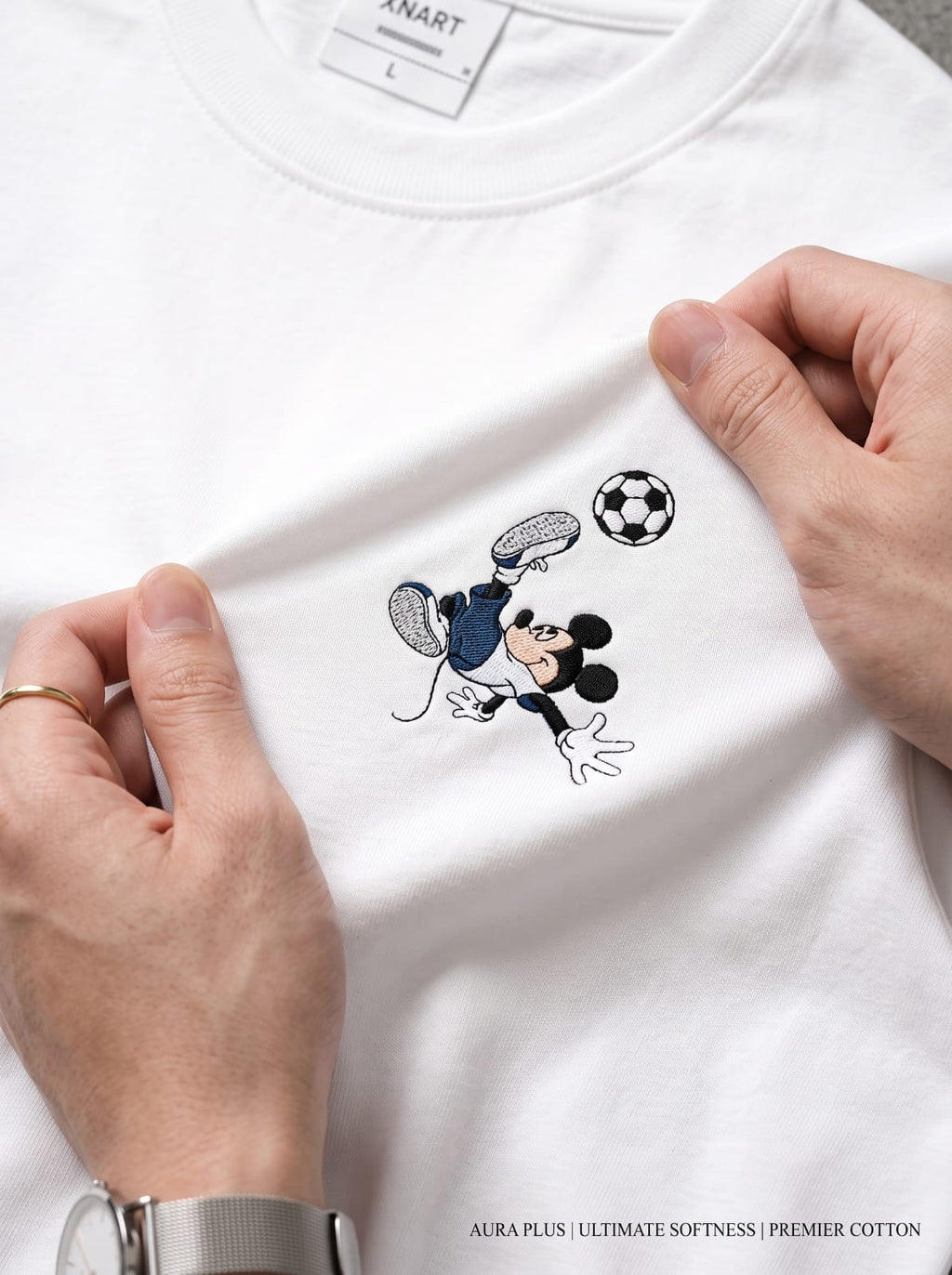 Micky Mouse Embroidery T-Shirt
